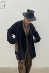 AVIVA JIFEI XUE A21-BWJ Heavy Wool Blend Belted Wrap Jacket